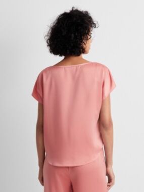State of Day Women's  Crepe De Chine Short-Sleeve Top